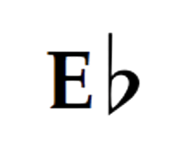 Pitch E b